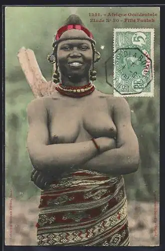 AK Afrique Occidentale, Fille Foulah
