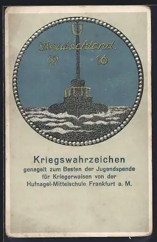AK Hildesheim, Kriegswahrzeichen, Nagelung zum Besten der Jugendspende für Kriegerwaisen v. Kgl. Gymnasium Andreanum