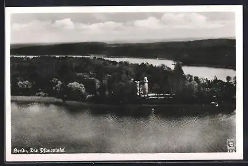 AK Berlin-Wannsee, Pfaueninsel mit Burg