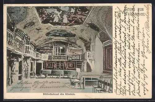 AK Waldsassen, Bibliothekensaal des Klosters