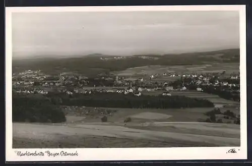 AK Marktredwitz in bayr. Ostmark, Generalansicht vom Flugzeug aus