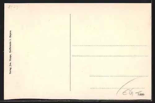 AK Pottenstein, Teilansicht mit Bergen