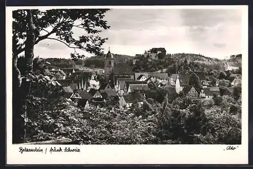 AK Betzenstein /Fränk. Schweiz, Teilansicht mit Kirche