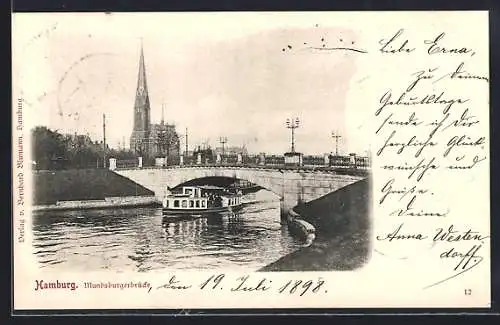 AK Hamburg-Hohenfelde, Mundsburgerbrücke