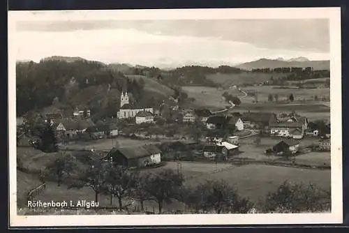 AK Röthenbach i. Allgäu, Blick auf das Dorf