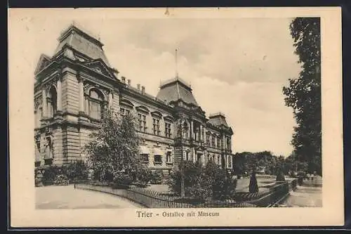 AK Trier, Ostallee mit Museum