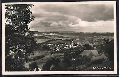 AK Schönberg /Ndby., Ortsansicht aus der Vogelschau