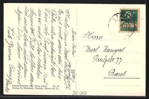 Künstler-AK Meta Löwe: Kinder und Baby mit Heiligenschein