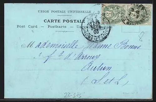 Künstler-AK Ernest Lessieux: Grasse, Blick auf die Stadt