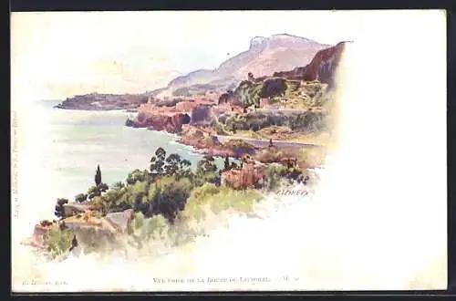 Künstler-AK Ernest Lessieux: Vue prise de la Route du Littoral, Chocolats & Thé de la Cie Coloniale