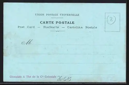 Künstler-AK Ernest Lessieux: Vue prise de la Route du Littoral, Chocolats & Thé de la Cie Coloniale