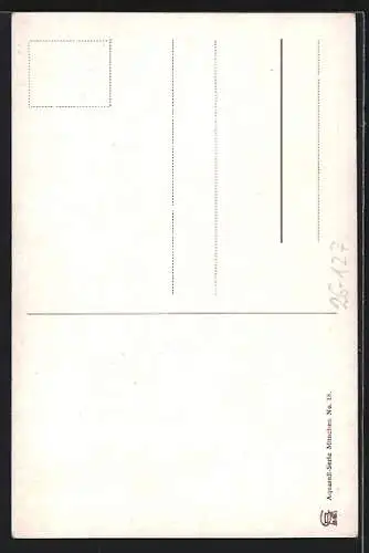 Künstler-AK Richard Wagner: München, Nornen-Brunnen, Protest. Kirche