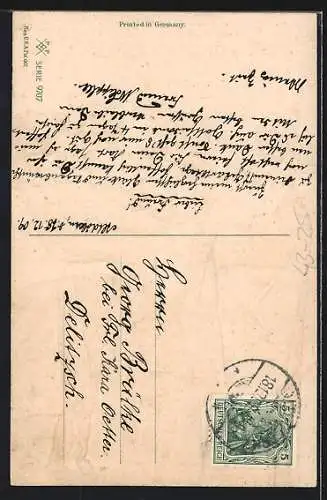 AK Dirigent und Chor, Sängerfest, Neujahrsgruss