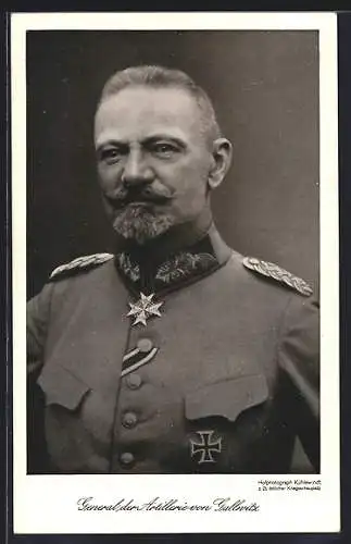 AK General der Artillerie von Gallwitz mit Pour le Merite
