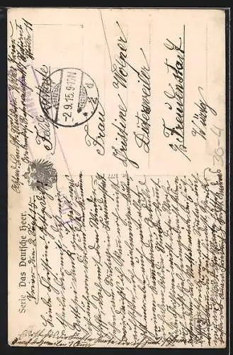 AK Seine Majestät Kaiser Wilhelm mit Generalstabs-Chef von Moltke in Unterredung während des Gefechts