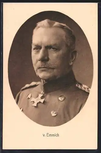 AK V. Emmich im Portrait