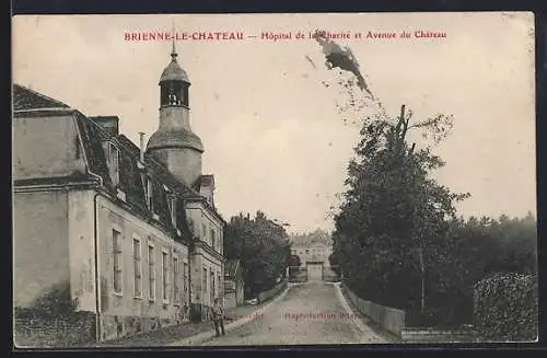AK Brienne-le-Château, Hôpital de la Charité et Avenue du Château