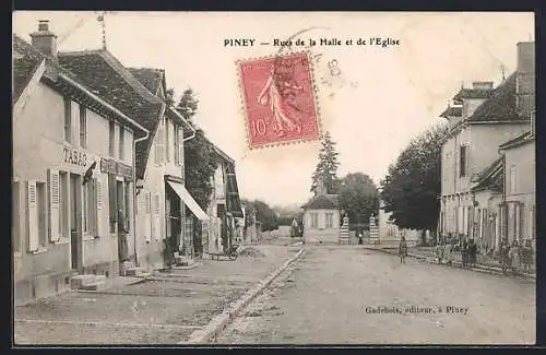 AK Piney, Rue de la Halle et de l`Église