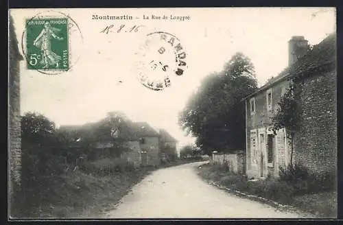 AK Montmartin, La Rue de Longpré