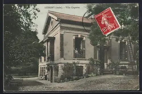 AK Lusigny, Villa Coqueret élégante entourée de verdure