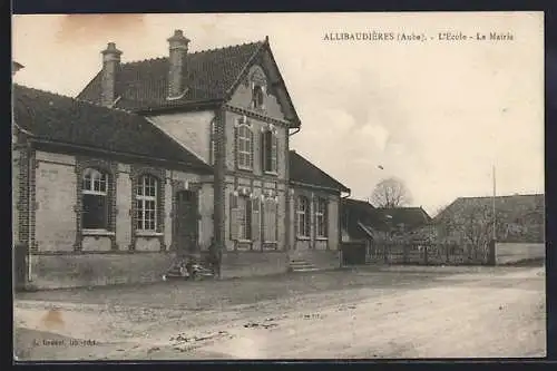 AK Allibaudières, L`École, La Mairie