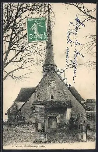 AK Montfaulin, L`Église et son entrée pittoresque