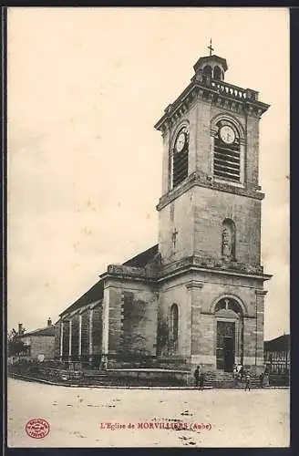 AK Morvilliers, L`Église de Morvilliers, Aube