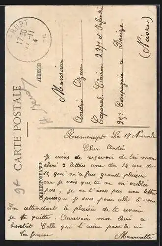 AK Ramerupt, Grande Rue avec église et commerces