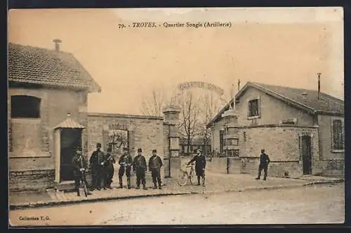 AK Troyes, Quartier Songis, Artillerie