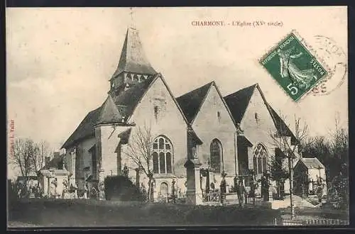 AK Charmont, L`Église, XVe siècle