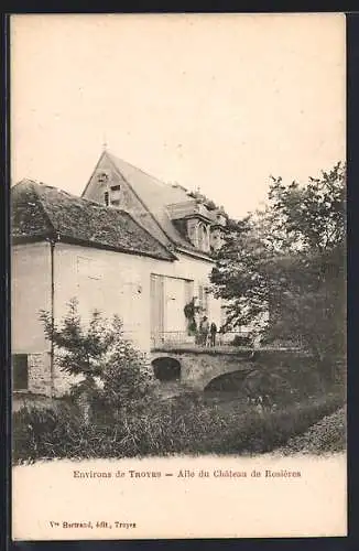 AK Troyes, Allée du Château de Rosières