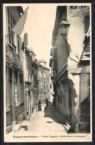 AK Nogent-sur-Seine, Vieux Nogent, Petite-Rue St-Laurent