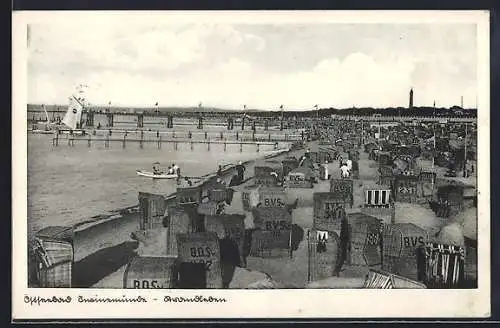 AK Swinemünde, Partie im Strandbad