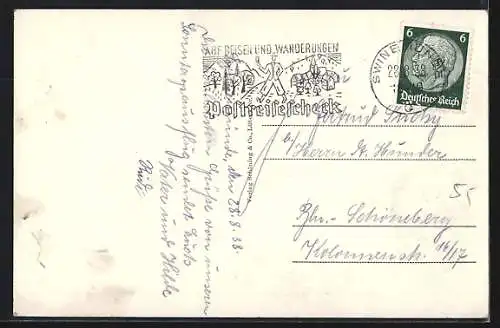 AK Swinemünde, Partie im Strandbad