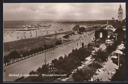 AK Swinemünde, Strandpromenade