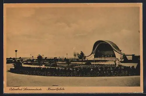 AK Swinemünde, Blick auf den Konzertplatz