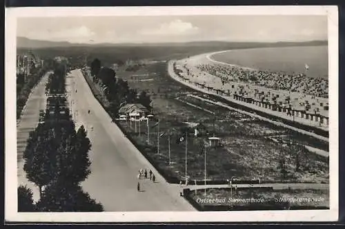AK Swinemünde, Strandpromenade