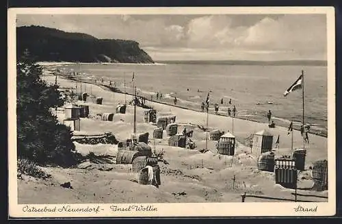 AK Neuendorf /Wollin, Partie im Strandbad