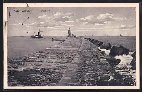 AK Osternothafen, Blick auf die Ostmole