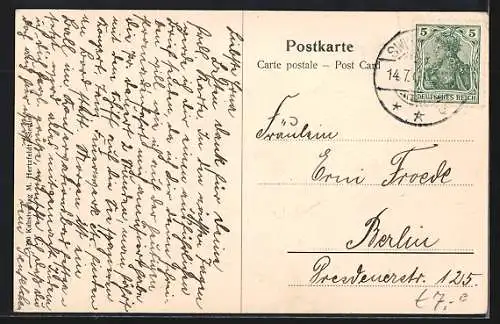 AK Swinemünde, Strandleben mit Badegästen