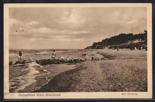 AK Klein-Dievenow, Partie am Strande