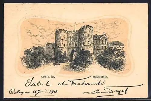 Lithographie Köln, Hahnentorburg