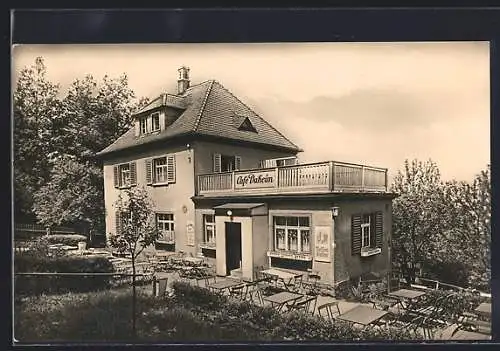Foto-AK Hartha / Tharandt, Café Daheim
