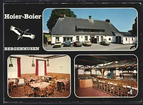 AK Bergenhusen, Gasthof Hoier-Boier mit Innenansichten