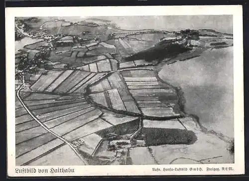 AK Haithabu, Luftbild der Landschaft