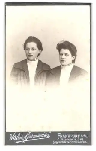 Fotografie Atelier Germania, Frankfurt am Main, Bleichstrasse 38, Porträt von zwei Frauen