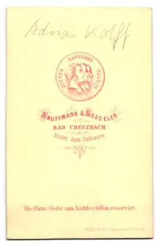 Fotografie Kaufmann & Kesseler, Bad Kreuznach, Adrian Kolff im Porträt