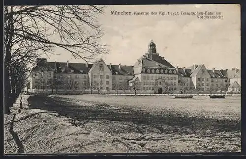 AK München, Kaserne des Kgl. bayer. Telegrapen-Bataillon