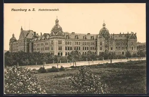 AK Naumburg / Saale, Blick zur Kadettenanstalt