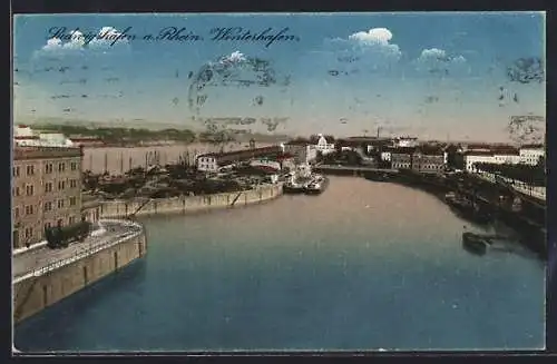 AK Ludwigshafen / Rhein, Winterhafen